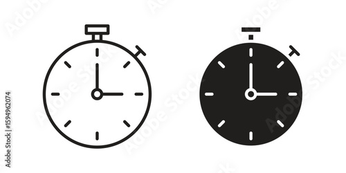 Stopwatch icon symbol shape. vector symbols.