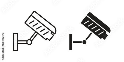 Security camera icon symbol shape. vector symbols.