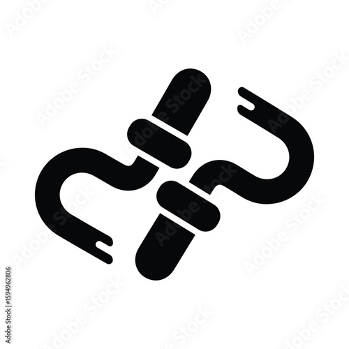 Equipment, work tool, crowbar icon