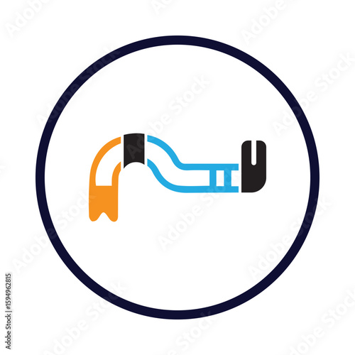 Equipment, work tool, crowbar icon