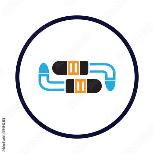 Equipment, work tool, crowbar icon