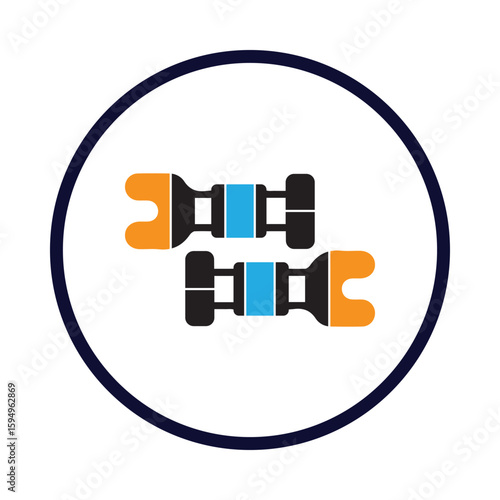 Equipment, work tool, crowbar icon