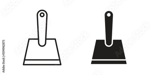 Putty knife icon symbol shape. vector symbols.