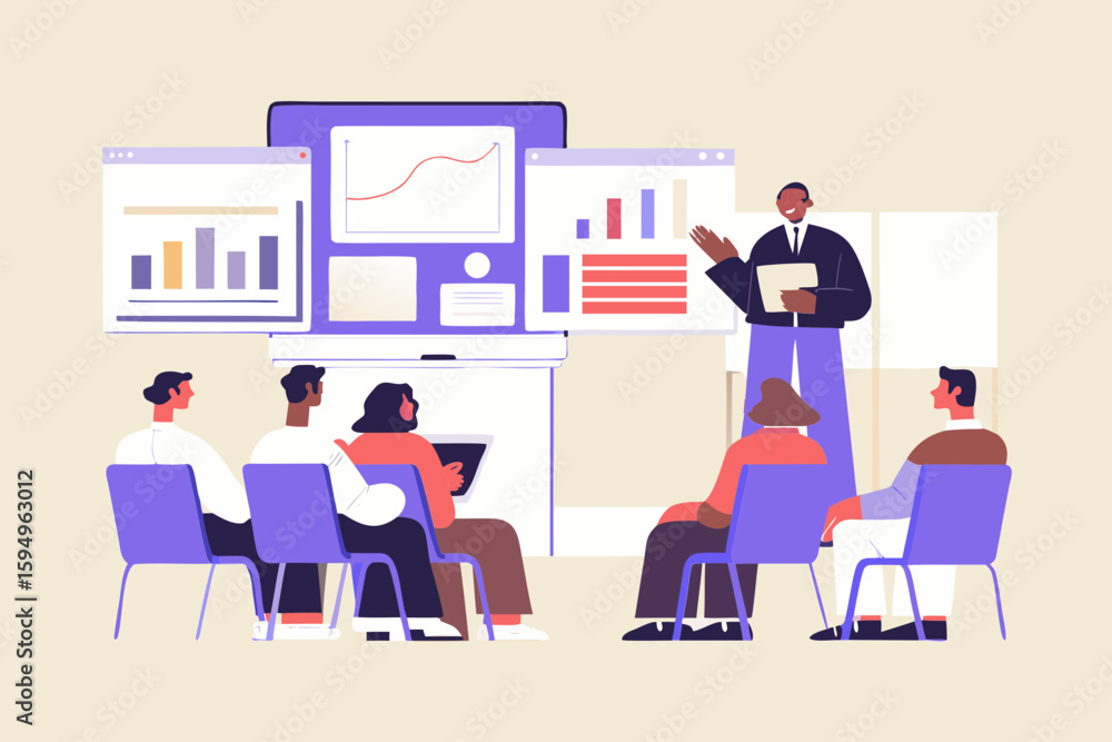 Business presentation teamwork strategy training growth meeting collaboration data analysis chart group learning lecture Business presentation teamwork strategy training growth meeting collaboration data analysis chart group learning lecture