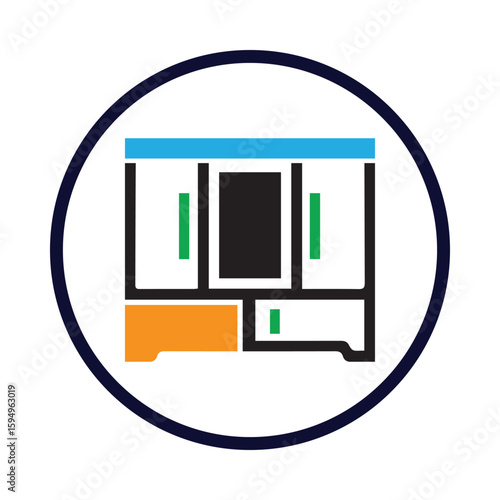 Furniture, Cupboard icon