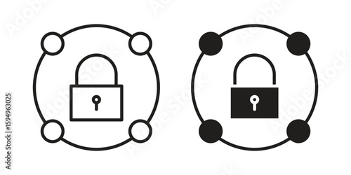Private network icon symbol shape. vector symbols.