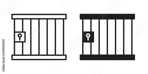 Prison icon symbol shape. vector symbols.