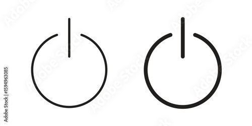 Power icon symbol shape. vector symbols.