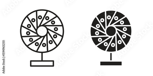 Perpetual motion icon symbol shape. vector symbols.