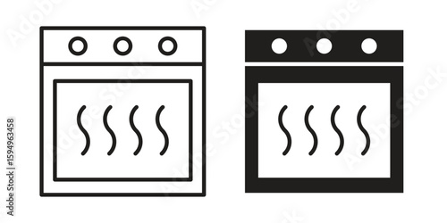 Oven icon symbol shape. vector symbols.