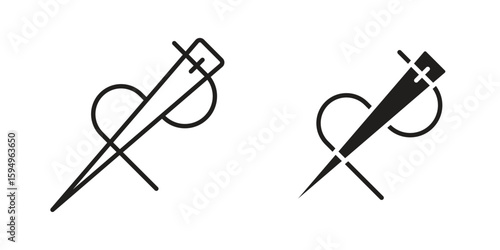 Needle icon symbol shape. vector symbols.