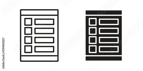 Mood board icon symbol shape. vector symbols.
