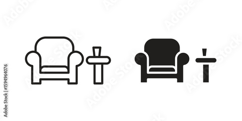 Lounge icon symbol shape. vector symbols.