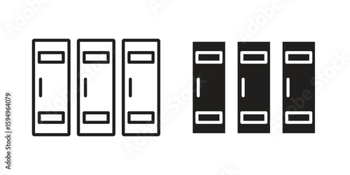 Lockers icon symbol shape. vector symbols.