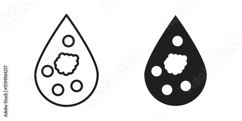 Leukemia icon symbol shape. vector symbols.