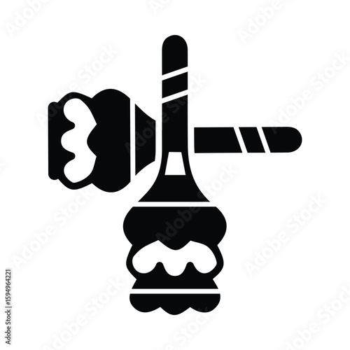 Cleaner, brush, duster icon