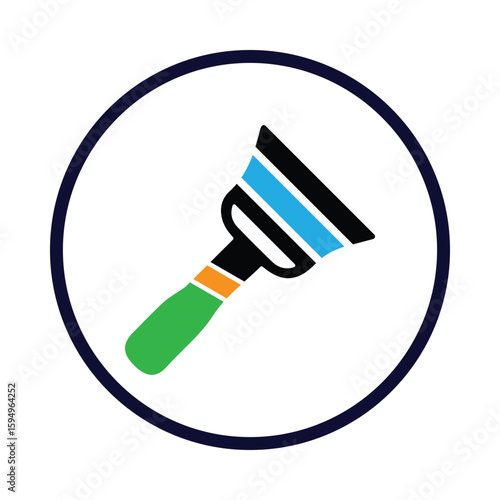 Cleaner, brush, duster icon