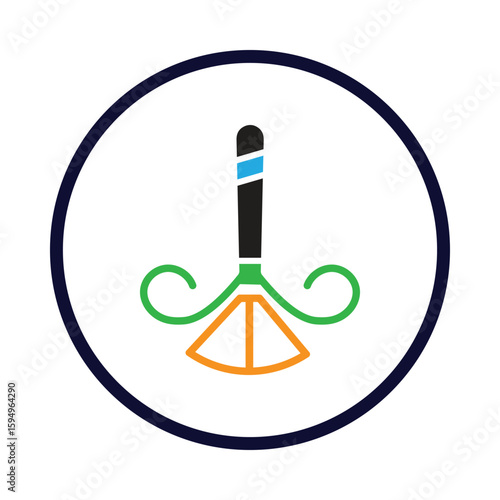 Cleaner, brush, duster icon