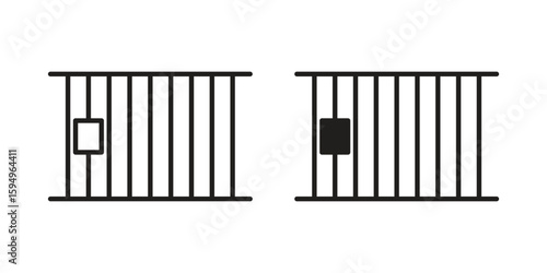 Jail icon symbol shape. vector symbols.