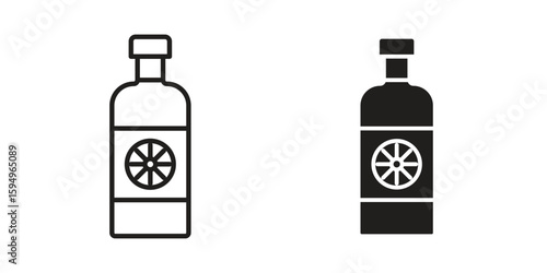 Gin icon symbol shape. vector symbols.