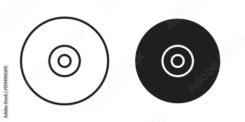 DVD icon symbol shape. vector symbols.