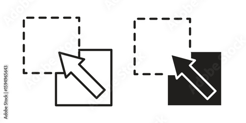 Drag and drop icon symbol shape. vector symbols.