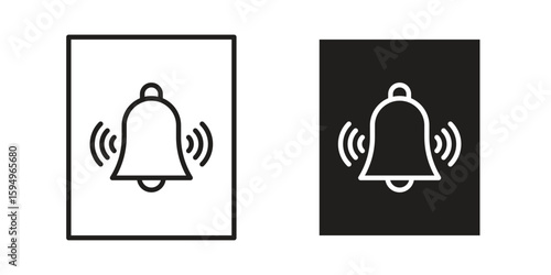 Doorbell icon symbol shape. vector symbols.
