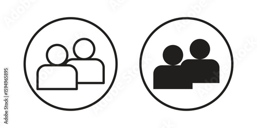 Demographics icon symbol shape. vector symbols.