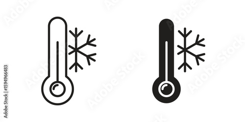 Cold icon symbol shape. vector symbols.