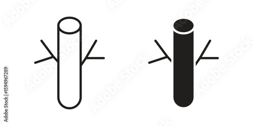 Blood vessel icon symbol shape. vector symbols.