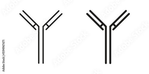 Antibody icon symbol shape. vector symbols.
