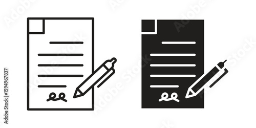 Agreement icon symbol shape. vector symbols.