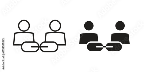 Affiliate link icon symbol shape. vector symbols.