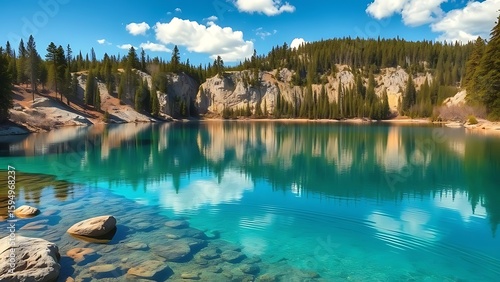 lake in the mountains