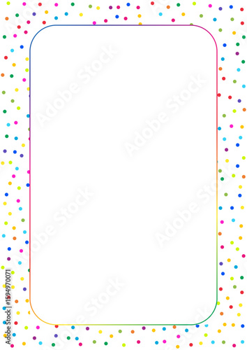 Cute background with multi coloured dots design 