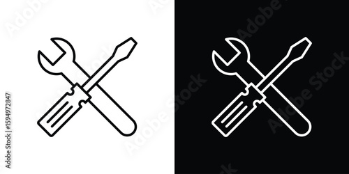 Tools icon Editable stroke vector pack, suitable for web designs.