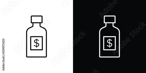 Solvent icon Editable stroke vector pack, suitable for web designs.