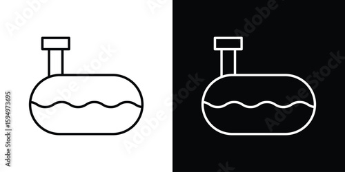 Sewerage tank icon Editable stroke vector pack, suitable for web designs.