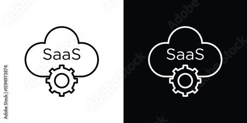 SaaS icon Editable stroke vector pack, suitable for web designs.
