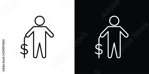 Retirement icon Editable stroke vector pack, suitable for web designs.