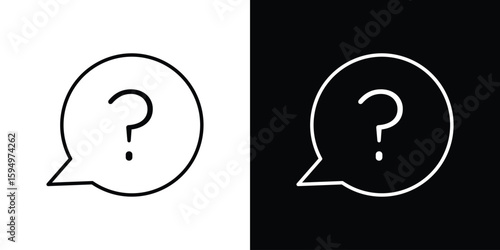 Question icon Editable stroke vector pack, suitable for web designs.