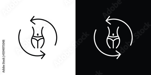 Metabolism icon Editable stroke vector pack, suitable for web designs.