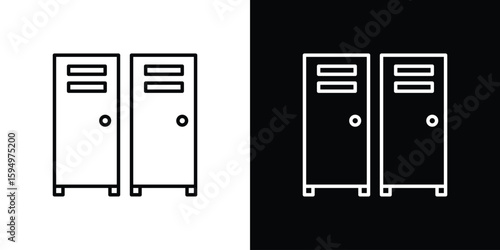 Locker icon Editable stroke vector pack, suitable for web designs.