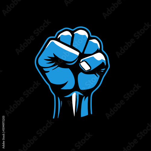 Raised Hands Silhouette – Unity, Celebration, Protest, and Freedom Concept Illustration