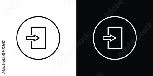 Inside icon Editable stroke vector pack, suitable for web designs.