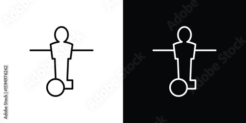 Foosball icon Editable stroke vector pack, suitable for web designs.