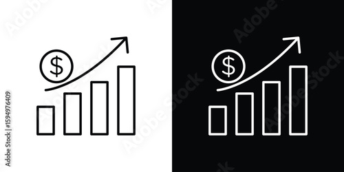 Fiscal policy icon Editable stroke vector pack, suitable for web designs.