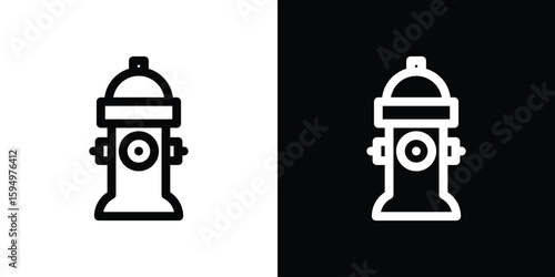 Fire hydrant icon Editable stroke vector pack, suitable for web designs.