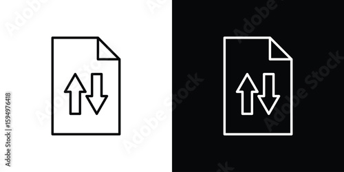 File sharing icon Editable stroke vector pack, suitable for web designs.