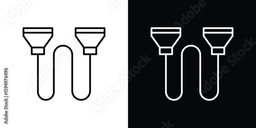 Exercise bands icon Editable stroke vector pack, suitable for web designs.